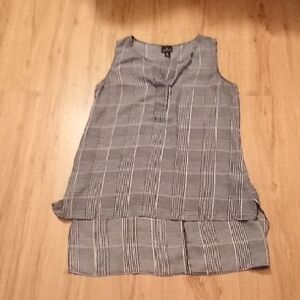 Worthington Black and White Striped Blouse